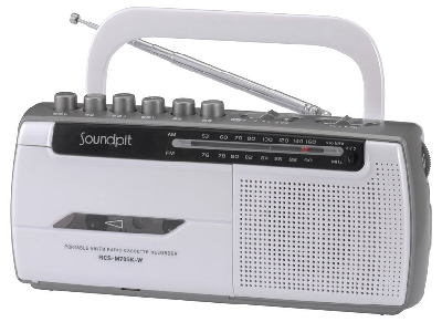 Soundpit モノラルラジオカセットレコーダー RCS-M785K-W